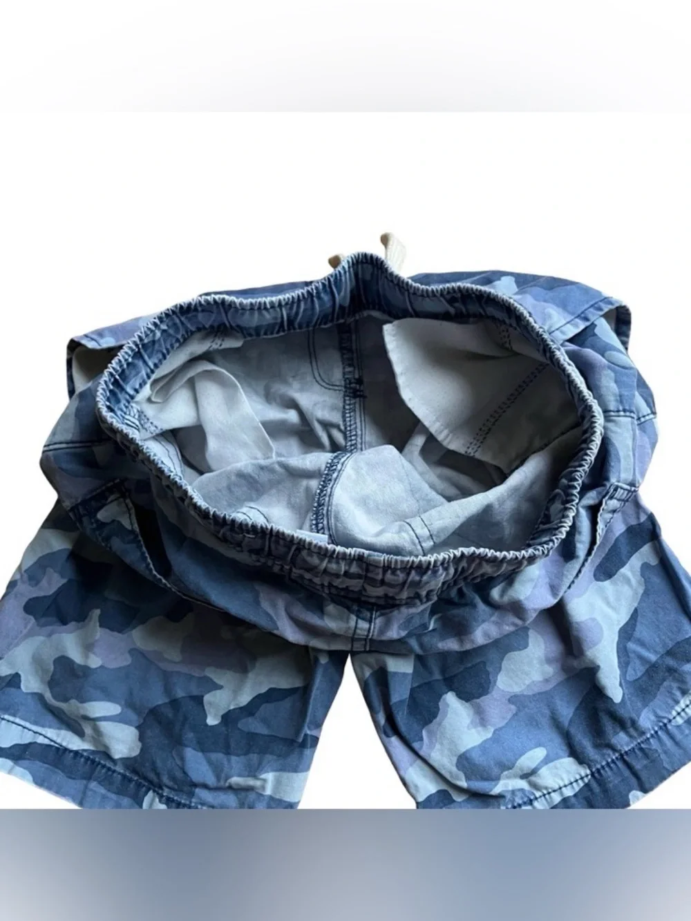 Boys Camouflage Blue Urban Shorts Sz 10 Pockets Stretch Children’s Place Summer